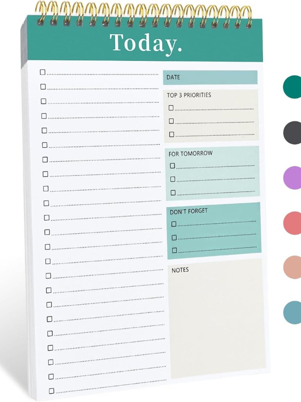 - Undated Daily Planner for Work and Goal Achievement